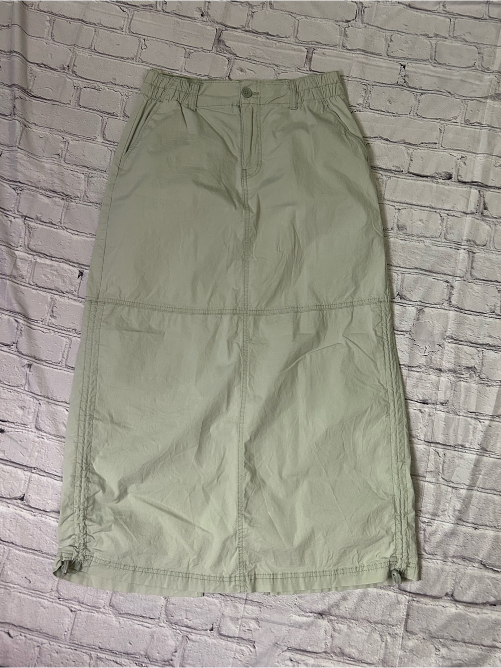 Celebrity Pink Light Sage Green Maxi Skirt